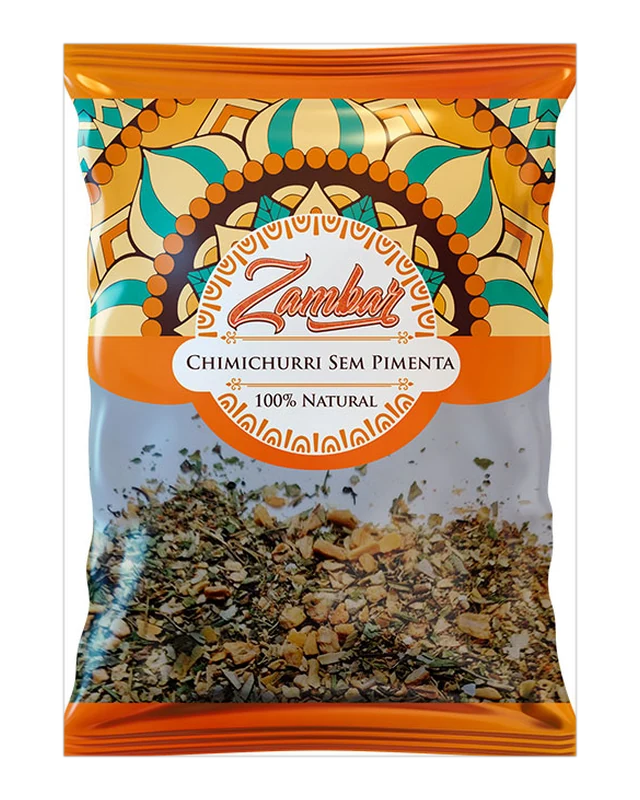 Embalagem de Chimichurri sem Pimenta — Zambar